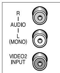 R AUDIO L (MONO) VIDEO2 INPUT