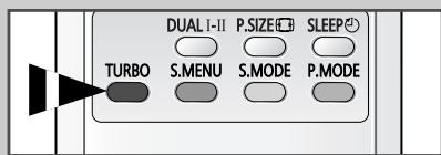 DUAL I-II P.SIZE Sleep TURBO S MENU S.MODE P.MODE
