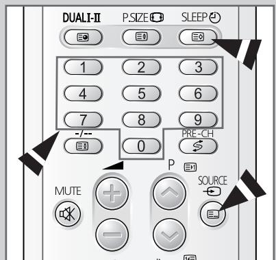 DUALT-II P.SIZE SLEEP 1 2 3 4 5 6 7 8 9 -/-- 0 PRE-CH MUTE P SOURCE