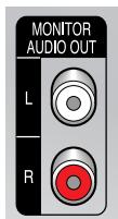 SAMSUNG WS-32M226V - Branchement de la sortie audio - 1