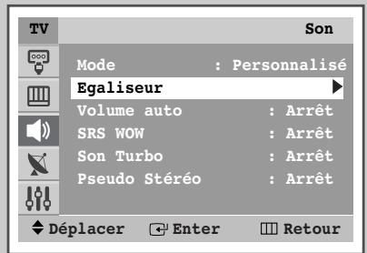 SAMSUNG WS-32Z316T - Réglage des paramètres du son - 1
