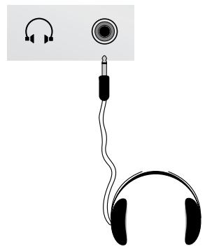 SAMSUNG WS-32Z68P - Branchement du casque - 2