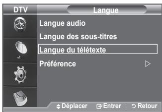 SAMSUNG LE32A336 - Affiche les informations relatives à la langue pour le flot d'entrée. - 3