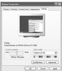SAMSUNG LE32A336 - Configuration de votre logiciel PC (basée sur Windows XP) - 1