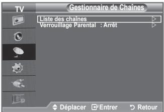 SAMSUNG LE32A336 - A l'aide de la fonction Gestionnaire de Chaînes, vous pouvez aisément verrouiller ou ajouter des canaux. - 2