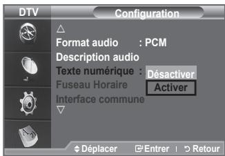 SAMSUNG LE32A336 - Sélection du texte numérique (Royaume-Uni uniquement) - 1