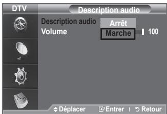 SAMSUNG LE32A336 - Sélection de la description audio - 2