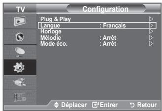 SAMSUNG LE32A336 - Choix de la langue - 1