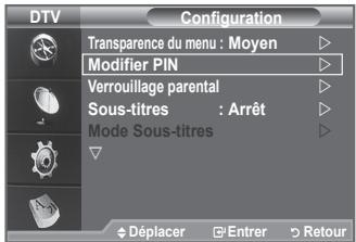 SAMSUNG LE32A336 - ♦ Modifier PIN - 4