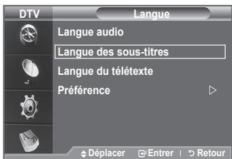 SAMSUNG LE32A336 - Affiche les informations relatives à la langue pour le flot d'entrée. - 2
