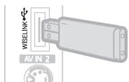 SAMSUNG LE40A550 - Connexion de la clé USB sur le téléviseur. - 1