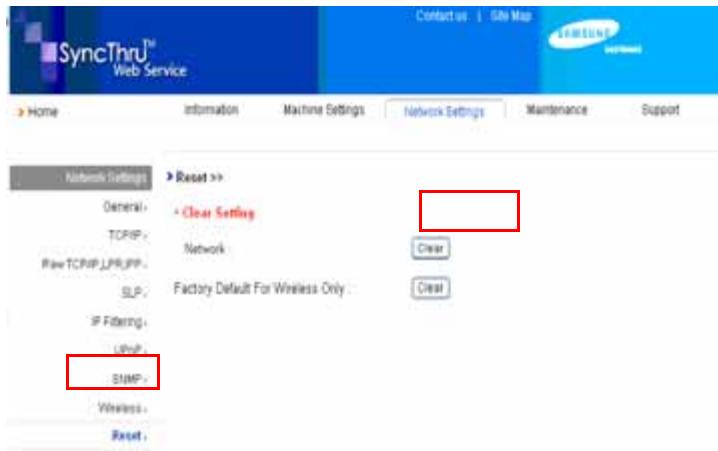 SAMSUNG CLP-310 - Restauration des paramètres par défaut définis en usine à l'aide du service web syncthru™ - 2