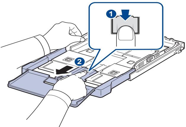 SAMSUNG CLP-310 - Modification du format de papier dans le bac d'alimentation - 3