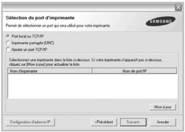 SAMSUNG CLP-310 - Sélectionnez l'imprimante, puis cliquez sur suivant. - 1