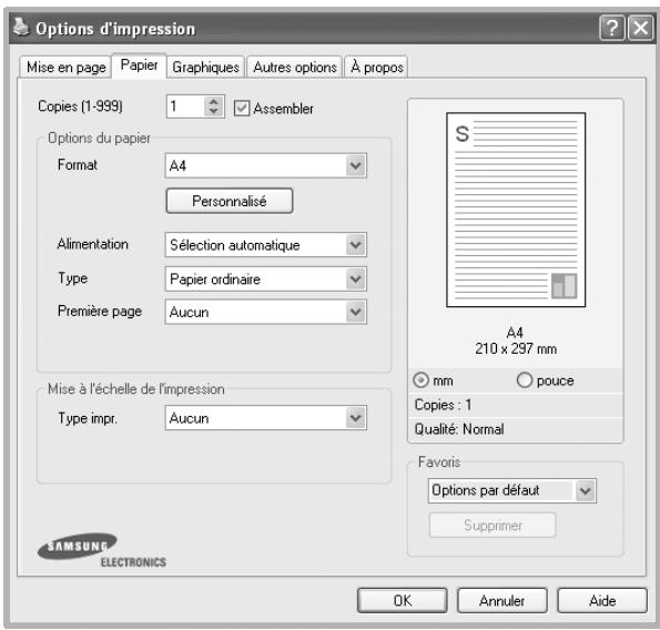 SAMSUNG CLP-310 - Onglet papier - 1