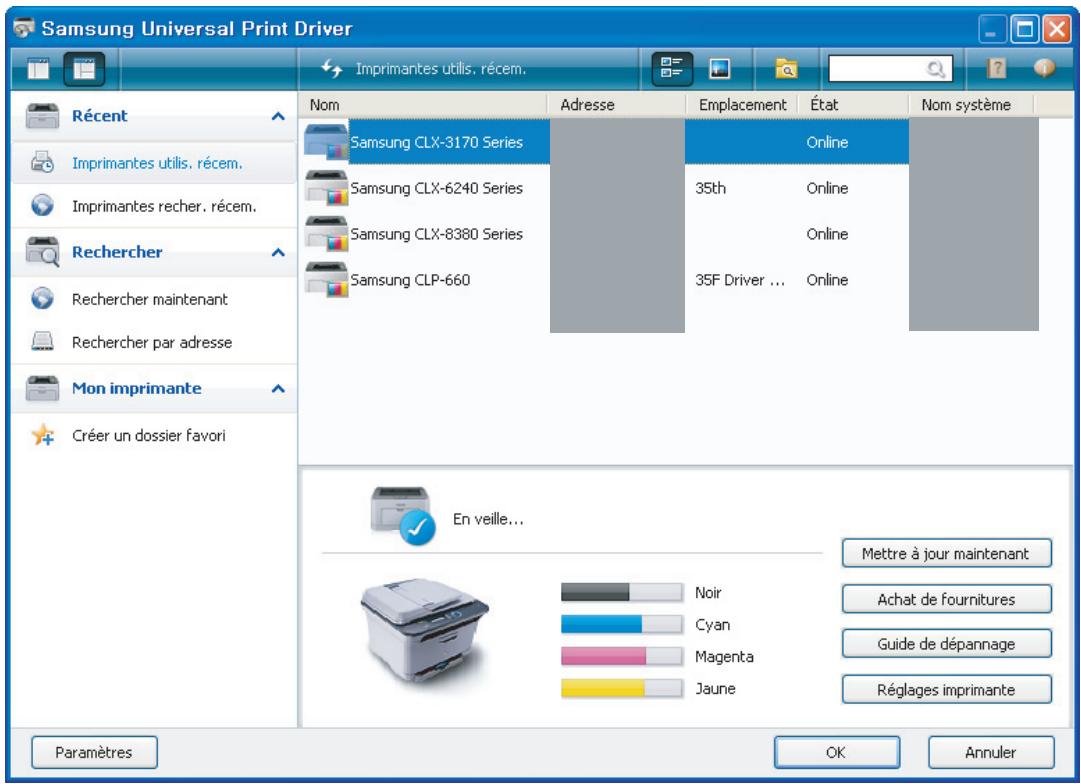 SAMSUNG CLP-620ND - Accès au pilote d'impression universal Samsung Universal Print Driver - 1