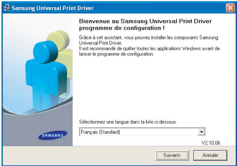 SAMSUNG CLP-620ND - Installation du pilote d'impression universal Samsung Universal Print Driver - 1