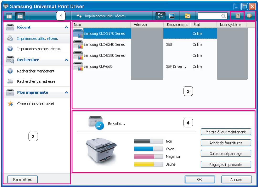 SAMSUNG CLP-620ND - Accès au pilote d'impression universal Samsung Universal Print Driver - 3