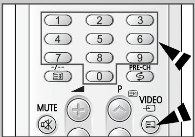 SAMSUNG CS-21M16ML - Mémorisez des pages de télétexte - 2