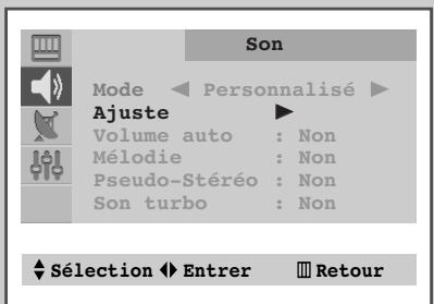 SAMSUNG CS-21M16ML - Mémorisez votre réglage sonore personnalisé (selon le modèle) - 1