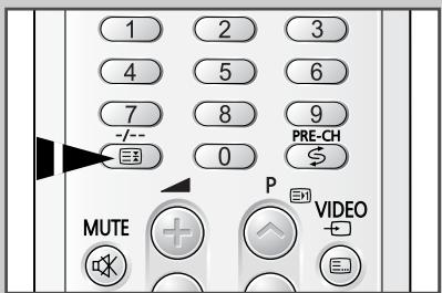 SAMSUNG CS-21M16ML - Sélectionner une chaîne dont le numéro est supérieur à neuf - 1