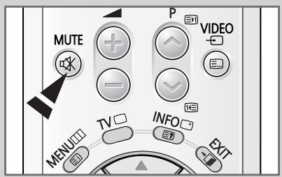 SAMSUNG CS-21S8MH - Coupez le son temporairement - 1
