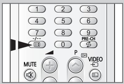 SAMSUNG CS-29V5MH - Sélectionner une chaîne dont le numéro est supérieur à neuf - 1