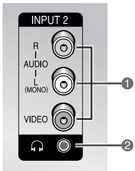 SAMSUNG CS-29V5MH - Panneaux de connexion - 2