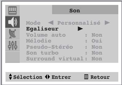 SAMSUNG CS-29V5MH - Mémorisez votre réglage sonore personnelisé (selon le modèle) - 5