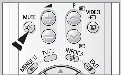 SAMSUNG CS-29V5MH - Coupez le son temporairement - 1