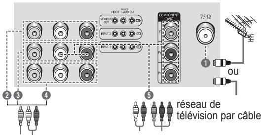 SAMSUNG CS-29Z50M1 - Panneau de connexion (en fonction du modèle) - 1