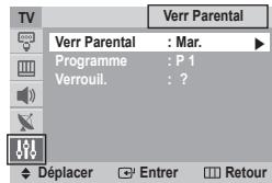 SAMSUNG CS-29Z50M1 - Configuration - Verr Parental - 1