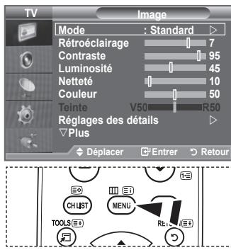 SAMSUNG LA32A550P1R - Affichage des menus - 1