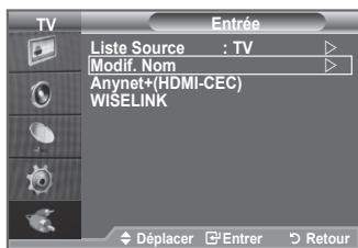 SAMSUNG LA32A550P1R - Nommez le périphérique connecté aux prises d'entrée pour rendre la sélection des sources d'entrée plus facile. - 1