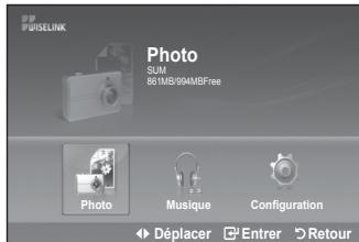 SAMSUNG LA32A550P1R - Utilisation de la liste PHOTO (JPEG) - 1