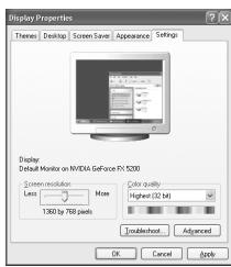 SAMSUNG LA32A550P1R - Configuration de votre logiciel PC (basée sur Windows XP) - 1