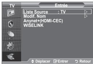 SAMSUNG LA32A550P1R - Vous pouvez selectionner parmi les sources exterieures connectees aux prises d'entrée du téléviseur. - 1