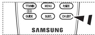 TTX/MX MENU PSIZE GUIDE SUBT. CH LIST SAMSUNG