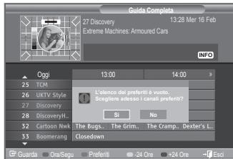Guida Completa 27 Discovery 13.28 Mar 16 Fab Extreme Machines Armoured Cars INFO Oggi 13:00 14:00 TCM L'altanco del preferiti è viuto. Bragliere adesso i email preferiti? Discovery Si No 26 UKTV Style Cartoon Nwk The Bugs... The Grim... The Cramp... Dexter's L... 27 Discovery Cloverhong Closedown Buomengang Guarda Ora/Sagu Preferiti -24 Ore +24 Ore -1 Esci