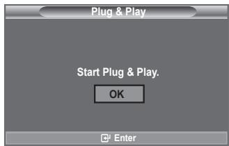 Plug & Play Start Plug & Play. OK Enter