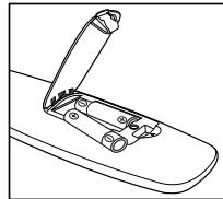 SAMSUNG LE19A656 - Installing Batteries in the Remote Control - 2