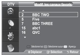 DTV 2 BBC TWO 5 Five 7 BBC THREE 15 abc1 16 QVC Selectioner tout Selectioner aucun Aperçu Déplacer Sélection Retour