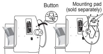 Button Mounting pad (sold separately)