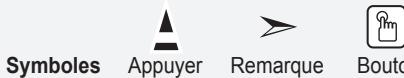 Symboles Appuyer Remarque Bouto