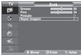 TV Grosso Fino Posição Repor imagem Ecrã 50 34 Mover Enter Voltar