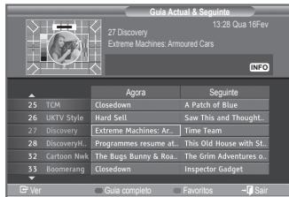 Gua Actual & Seguinte 13.28 Qua 16Fev 27 Discovery Extreme Machines: Armoured Cars INFO 25 TCM 26 UKTV Style 27 Discovery 28 Discovery... 32 Cartoon Nwk 33 Boomerang Seguinte A Patch of Blue Saw This and Thought... Time Team Programmes resume at... The Old House with St... The Grim Adventures o... Inspector Gadget Ver Guia completo Favorites Sair