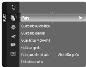 País Guardado automático Guardado manual Guía actual y próxima Guía completa Guía predeterminada : Ahora/Después Lista de canales