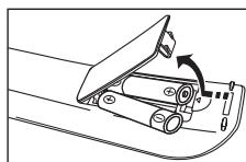 SAMSUNG LE22B350F2W - Installing Batteries in the Remote Control - 1