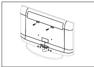 SAMSUNG LE22B350F2W - Manter um espaço de instalação seguro - 5