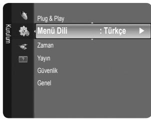 Plug & Play Menu Dili : Türkçe Zaman Yayın Güvenlik Genel
